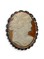Spilla Mandile 1922 Donna Cammei  in Argento Conchiglia 2MSPCM30.7.26